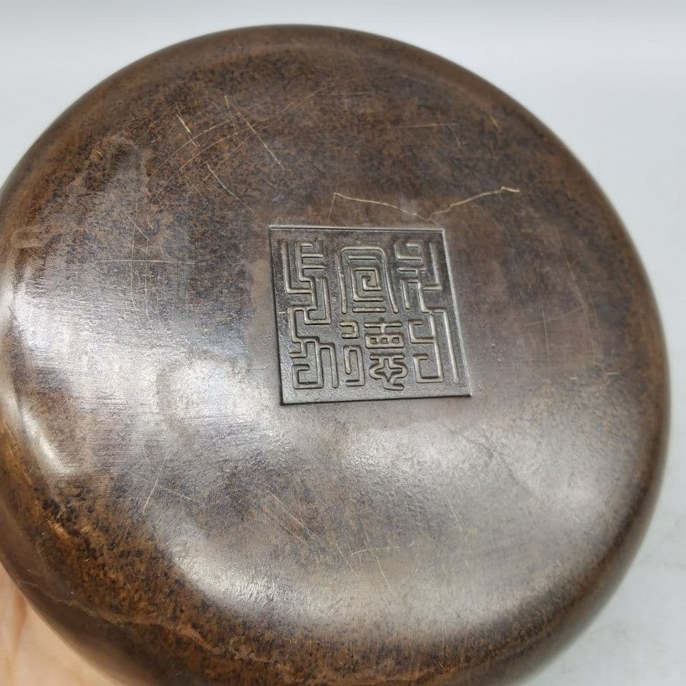 銅 細工 厚重 茶洗 茶道具 工芸品 美術品 置物