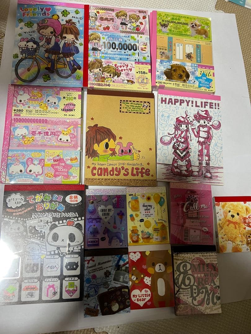 平成レトロ　メモ帳　シール　まとめ売り