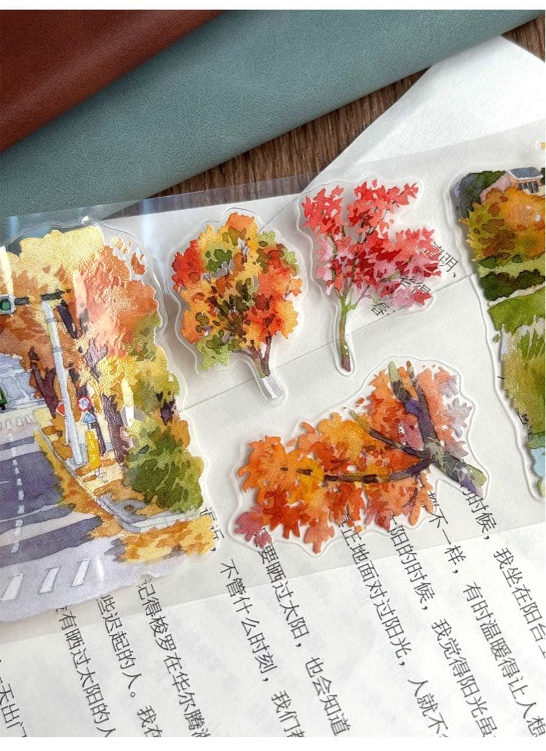自元素文创《渐浓秋意》海外マスキングテープ　マステ 【2624】