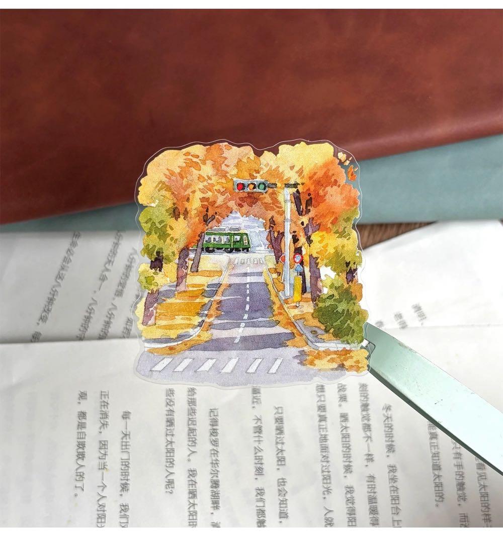 自元素文创《渐浓秋意》海外マスキングテープ　マステ 【2624】