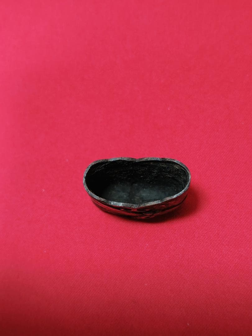 蝶に蜻蛉図 鐺金具 柄頭 鉄銀色絵 無銘 日本刀 刀装具 骨董 古美術 江戸期