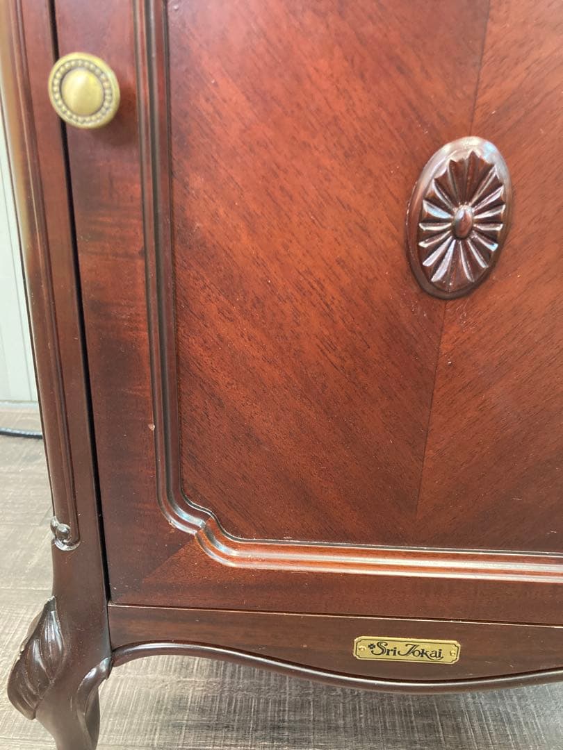 東海家具　木製　家具　サイドチェスト　電話台　ビンテージ