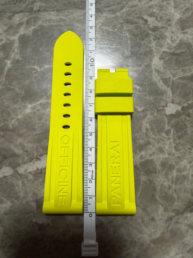 PANERAI OFFICINE イエロー ラバーベルト