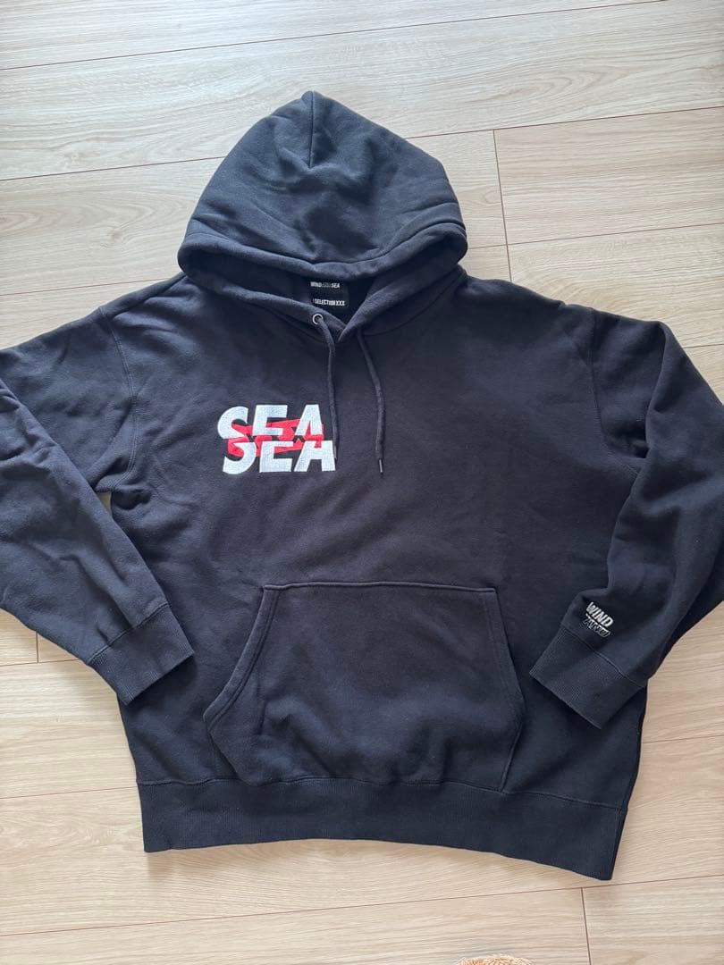 WIND AND SEA GOD SELECTION XXX ブラックパーカー