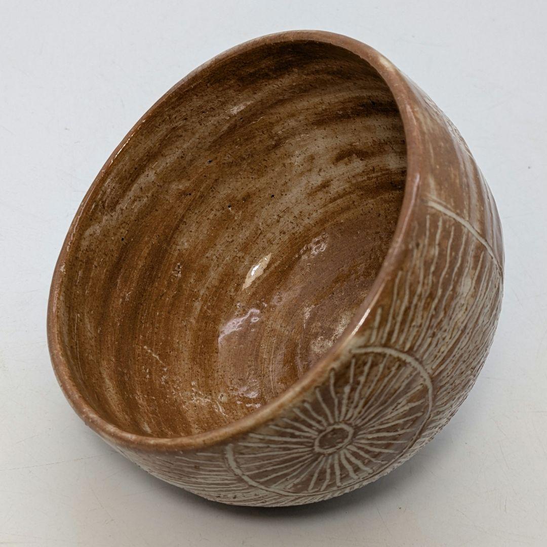 十四代土谷道仙 萩焼 俵手茶盌 共箱共布栞 抹茶碗 抹茶茶碗 茶道具 茶器 食器