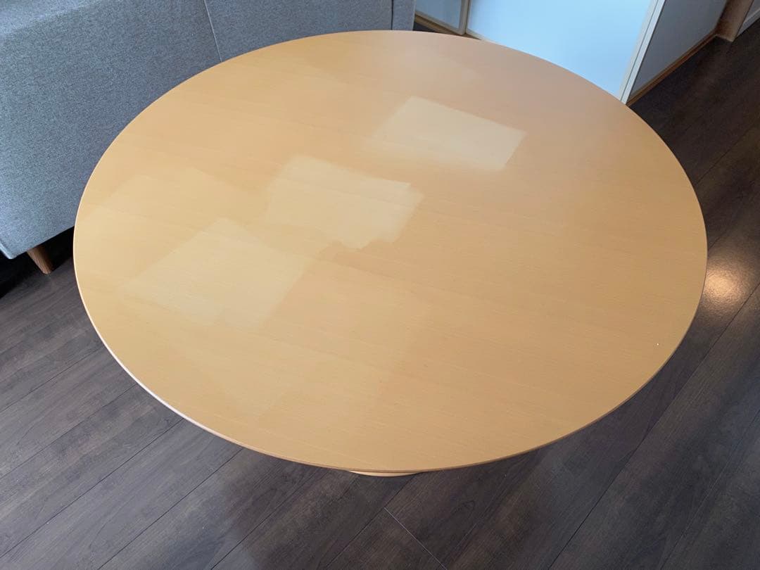 eve　大塚家具　無段階　昇降式　丸テーブル　園田産業