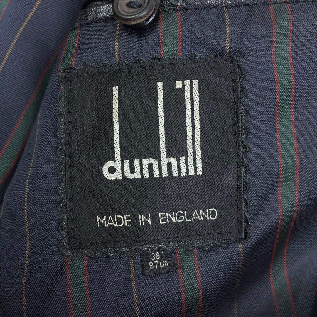 美品　ダンヒル　本革　シングルライダース　レザージャケット　M　英国製