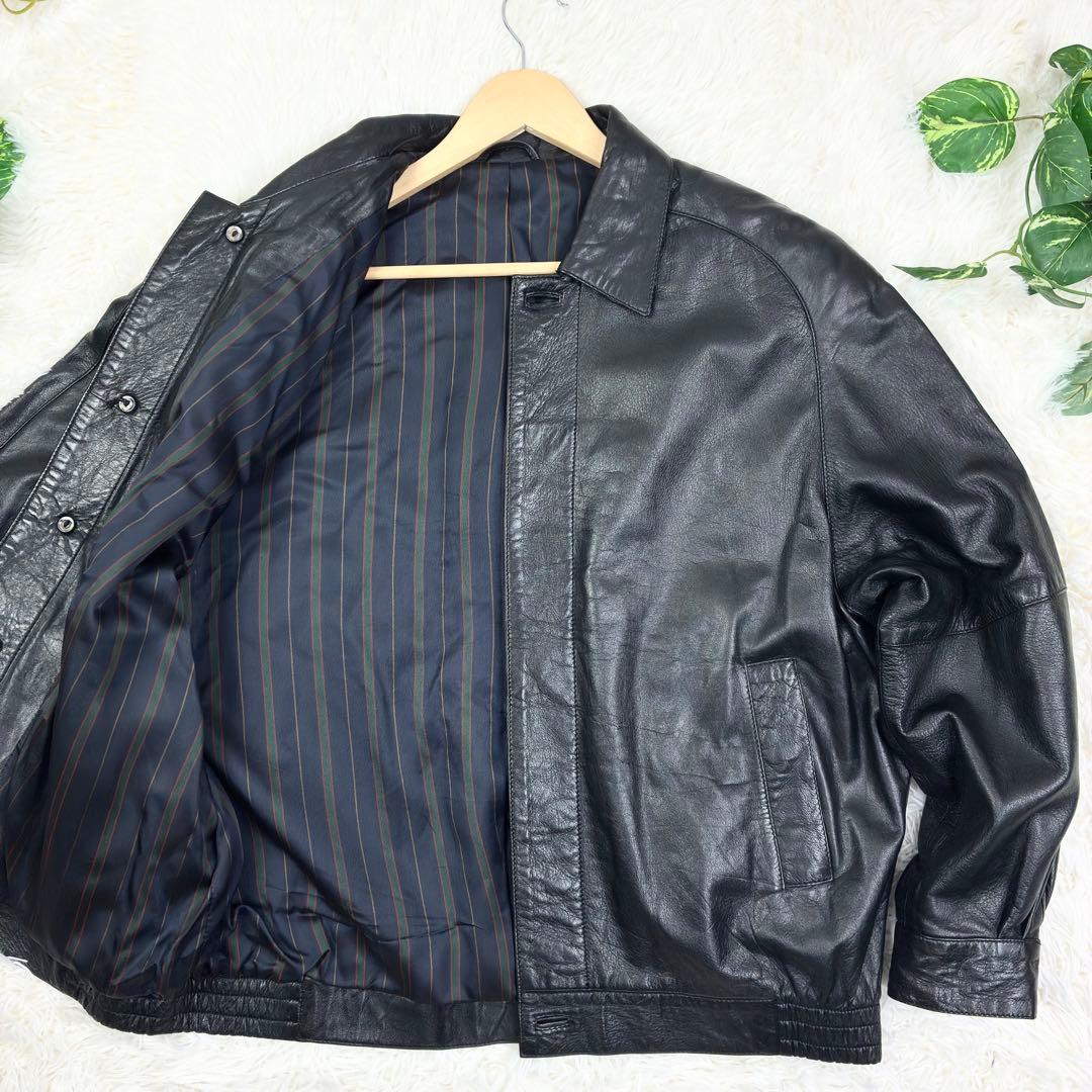 美品　ダンヒル　本革　シングルライダース　レザージャケット　M　英国製