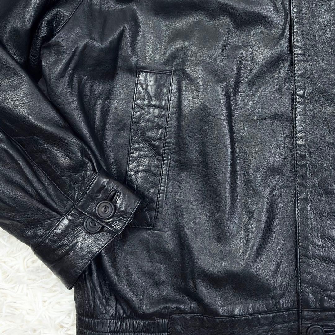 美品　ダンヒル　本革　シングルライダース　レザージャケット　M　英国製