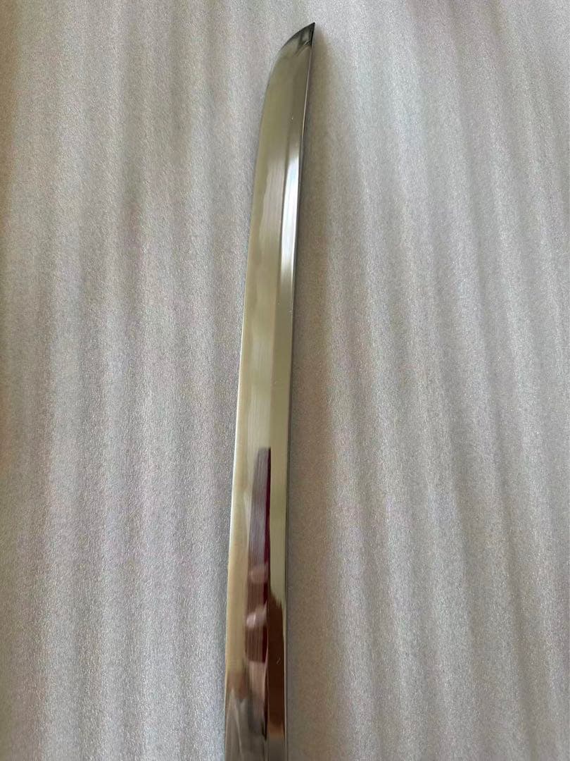 薄刃 居合刀 白鞘　鞘付き長さ101cm 刀袋付き11F