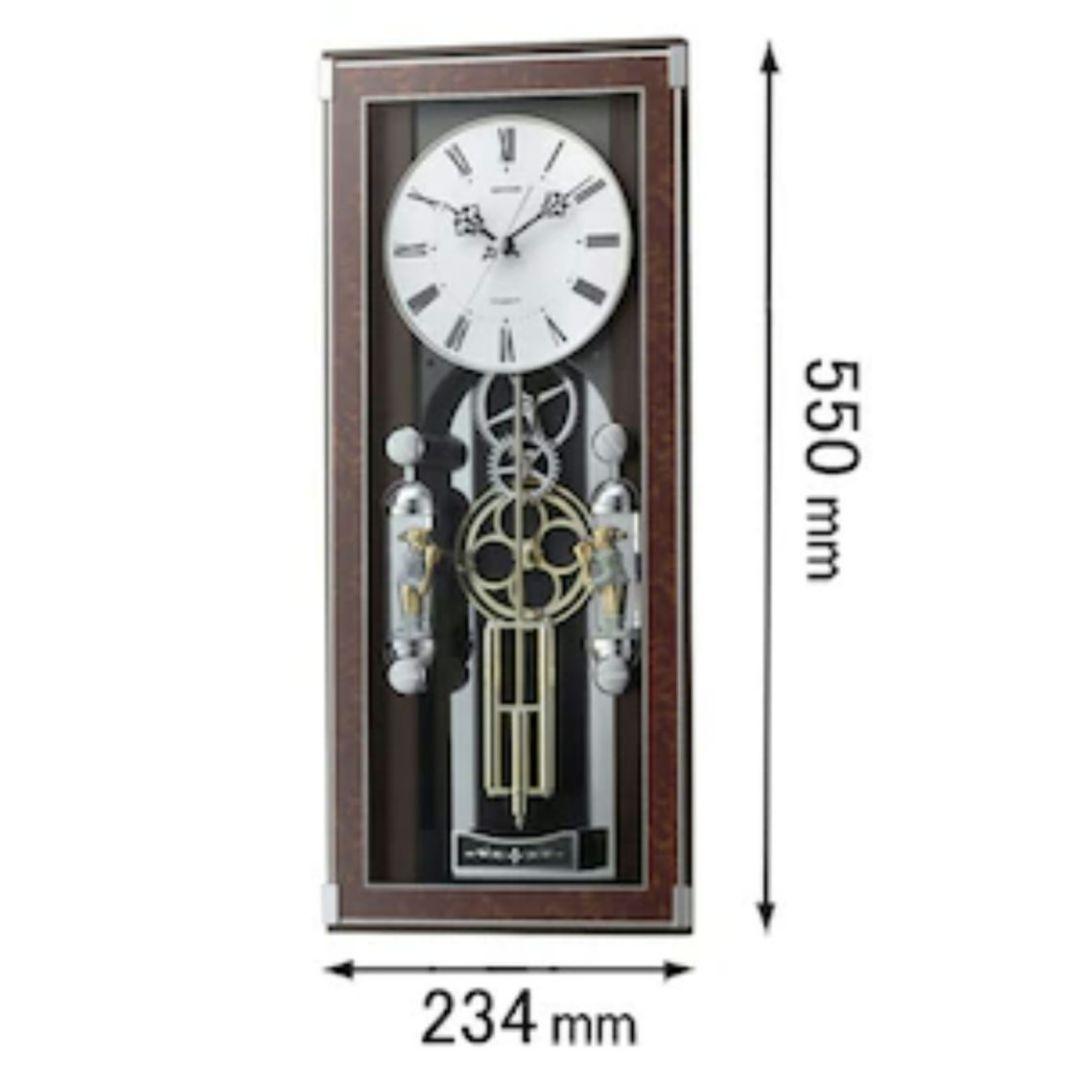 リズム(RHYTHM) 掛け時計 電波時計 ソフィアレープリモ ブラウン