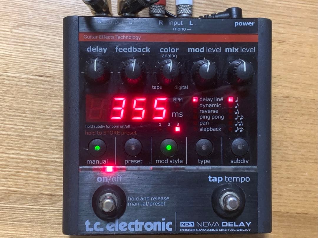 ギター tc electronic ND-1 NOVA DELAY
