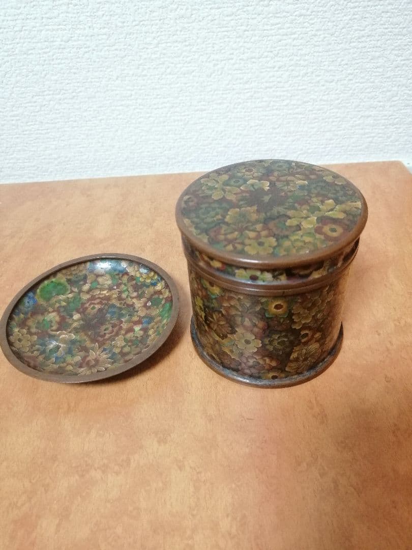 七宝焼 小皿 小物入れ アンティーク レトロ 骨董