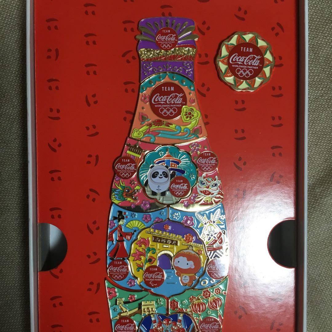 即日発送　北京オリンピック　コカコーラ　ピンバッジ　ビンドゥンドゥンコラボ
