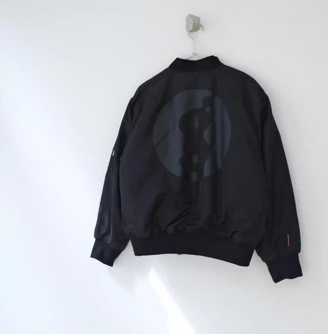 MA-1ジャケット ブラック S刺繍