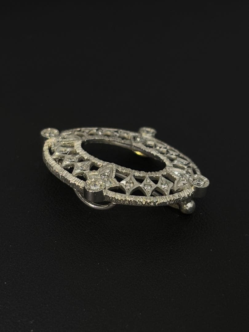 限定セール！Pt900 ダイヤモンド0.25ctブローチ