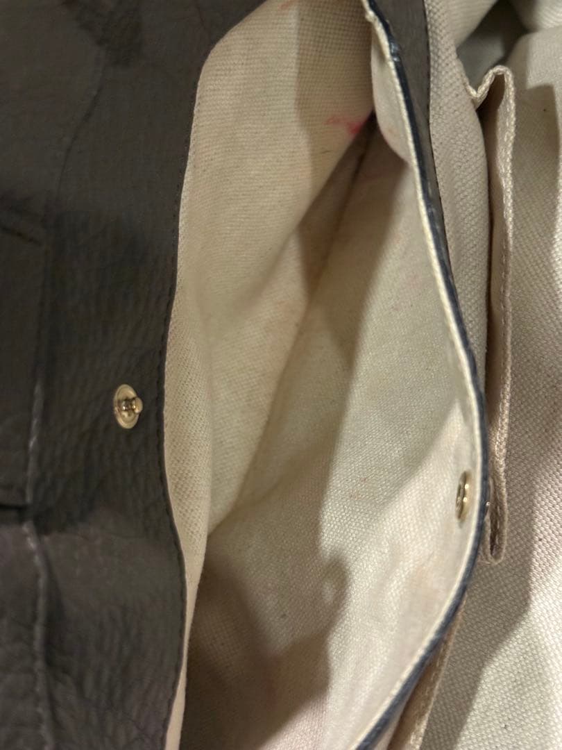 P*e様 GUCCI バンブーハンドル レザートートバッグ MADE IN IT