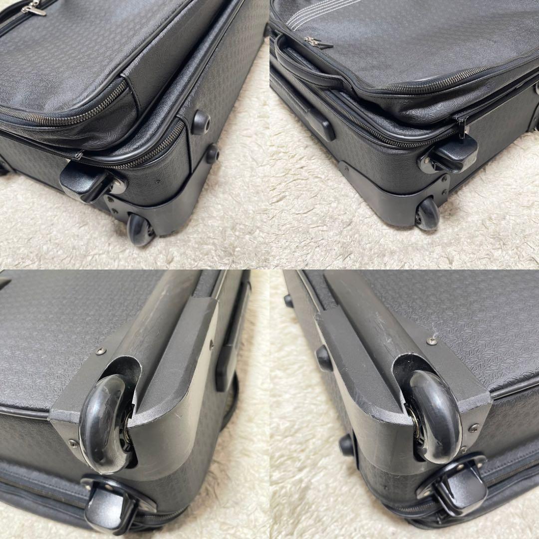 【特大容量】LOEWE キャリーケース　ビジネスバッグ　2way アナグラム　黒