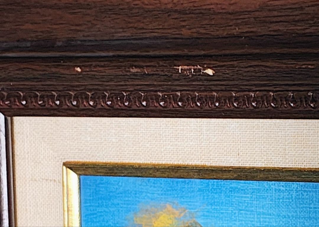 【F30号】 額縁 (保護板アクリル) ＆油彩画セット