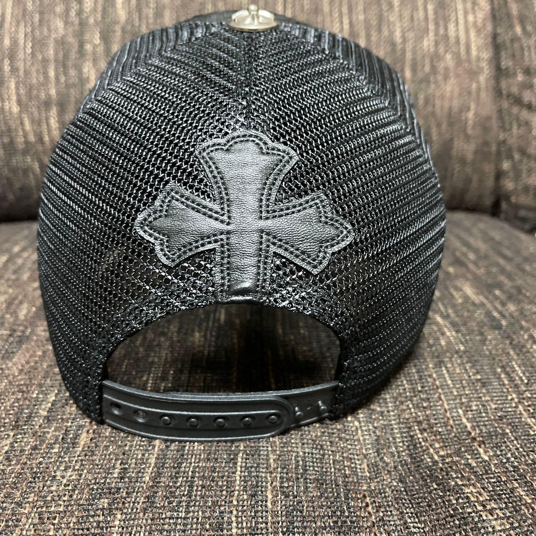 限定品NEWVINTAGE NV CROSS LEATHER MESH САР