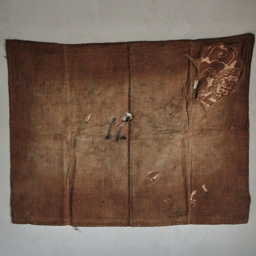 江戸時代 西陣織 銀襴 打敷 古裂 古美術 古道具 アンティーク 古裂