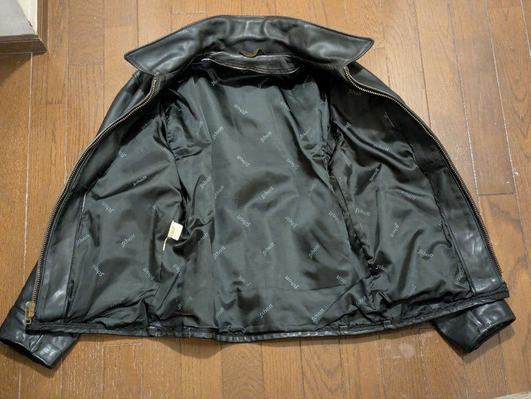 訳ありschott AT101 シングルレザージャケット+インナーボア