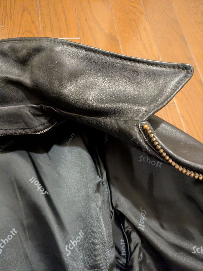 訳ありschott AT101 シングルレザージャケット+インナーボア