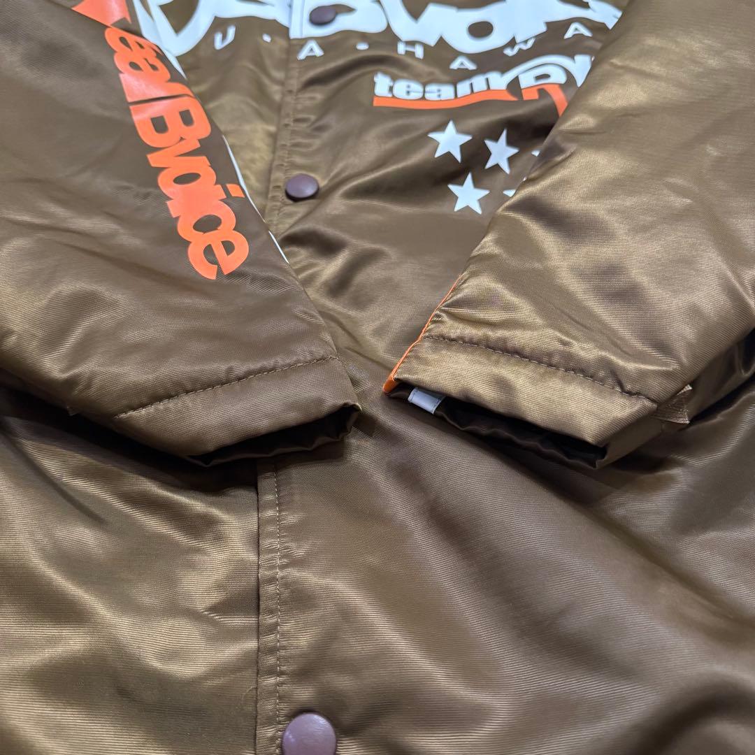 【リアルビーボイス】RealBvoice ベンチコート フード付き 裏ボア　茶