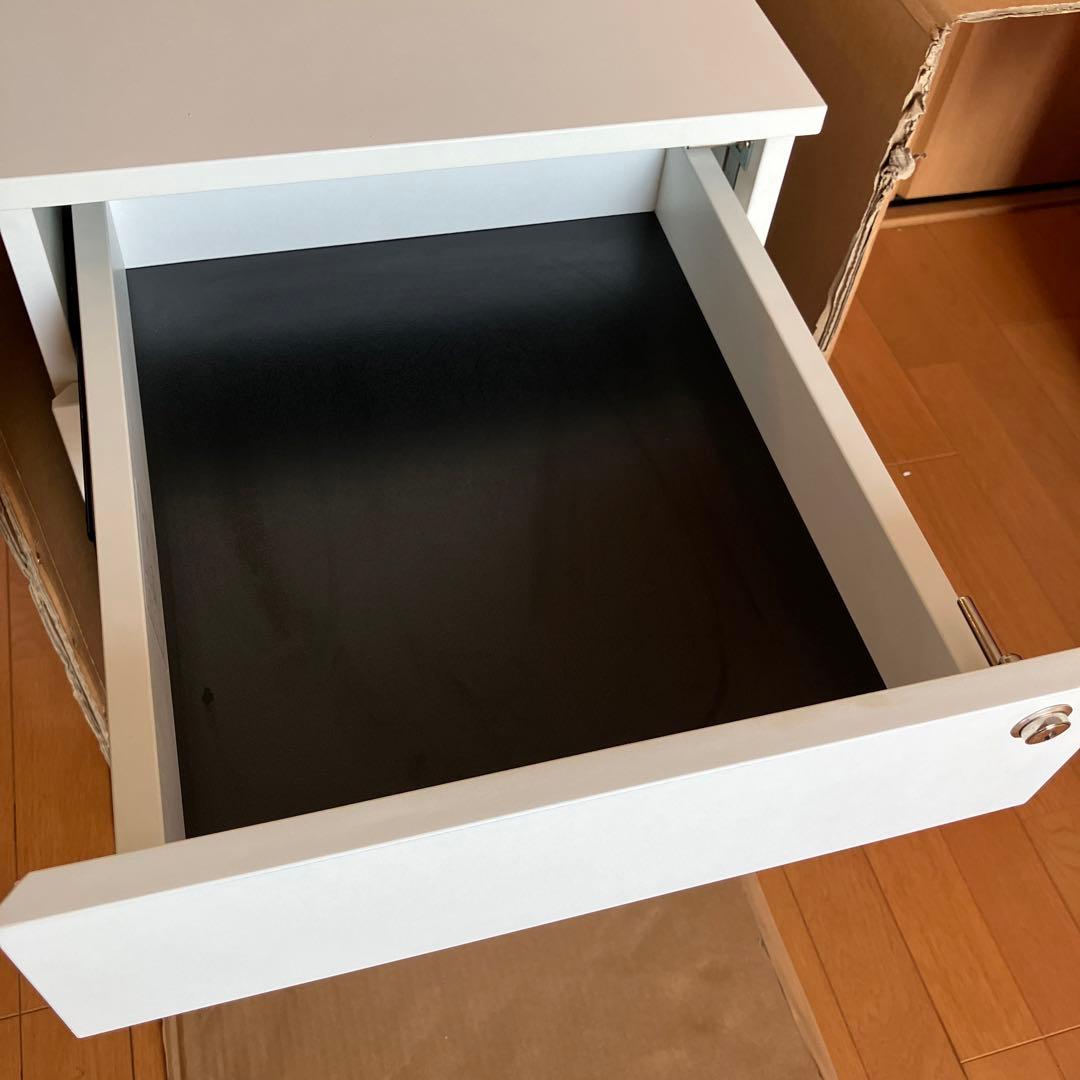 イトーキ サリダ PSワゴン 3段 キャスター付き デスクワゴン ホワイト