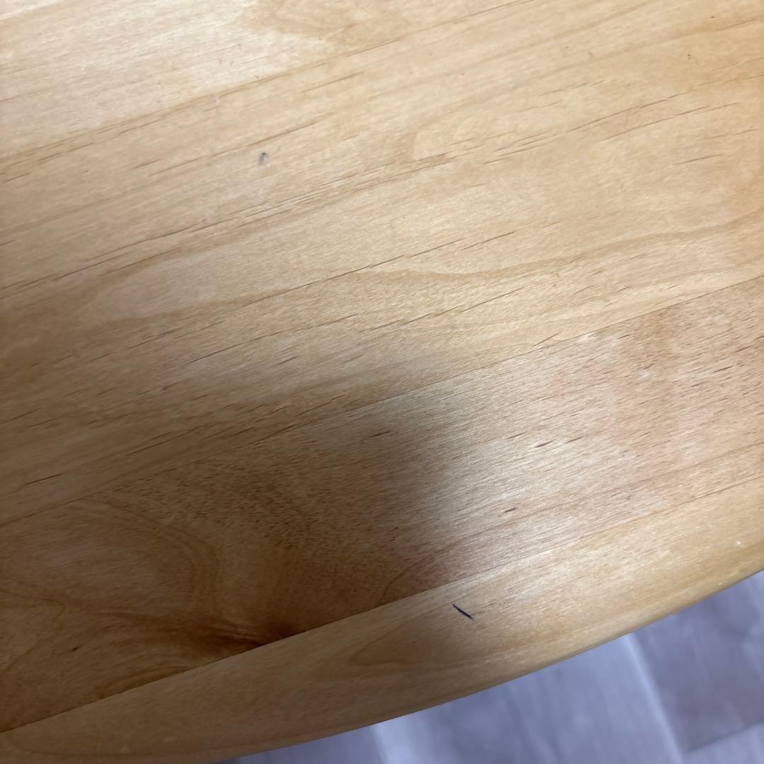 h*d様 モモナチュラル円形木製ダイニングテーブル95cm