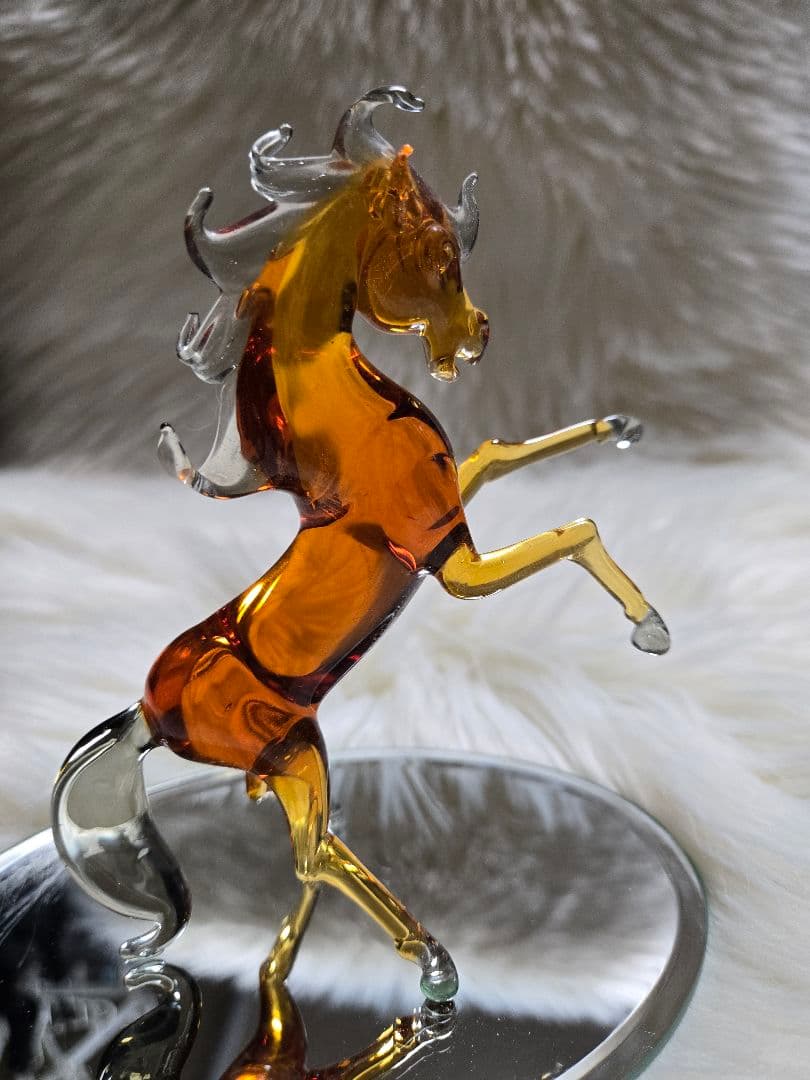 ✨美品✨馬・ガラス置物