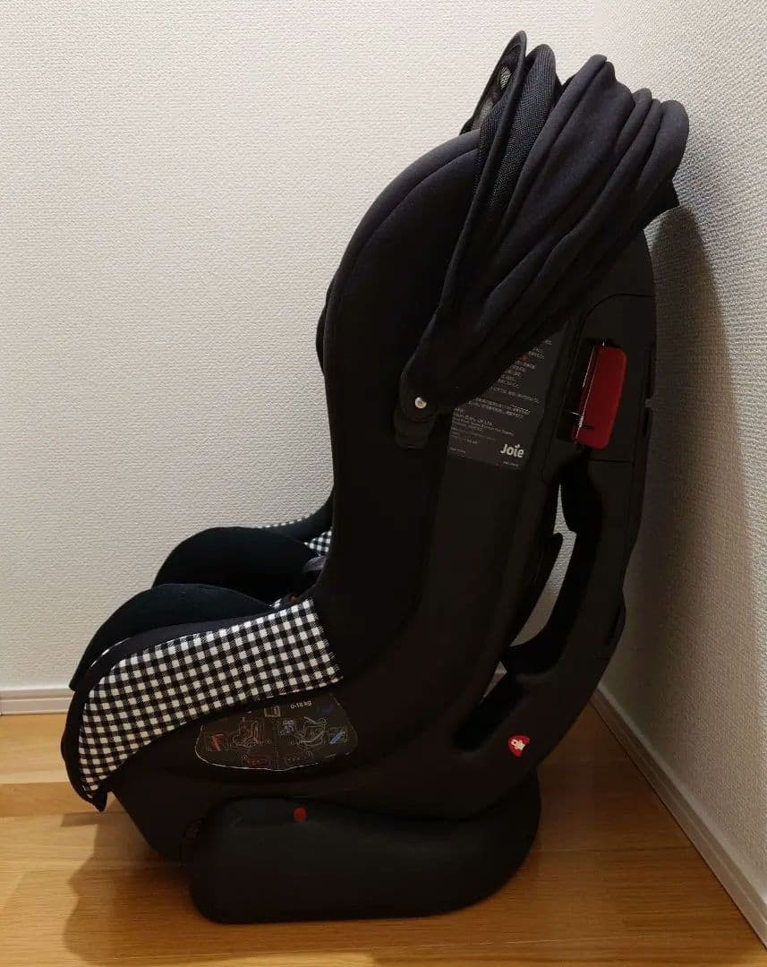 【美品】 Joieチャイルドシート チルト キャノピー付き チェック柄