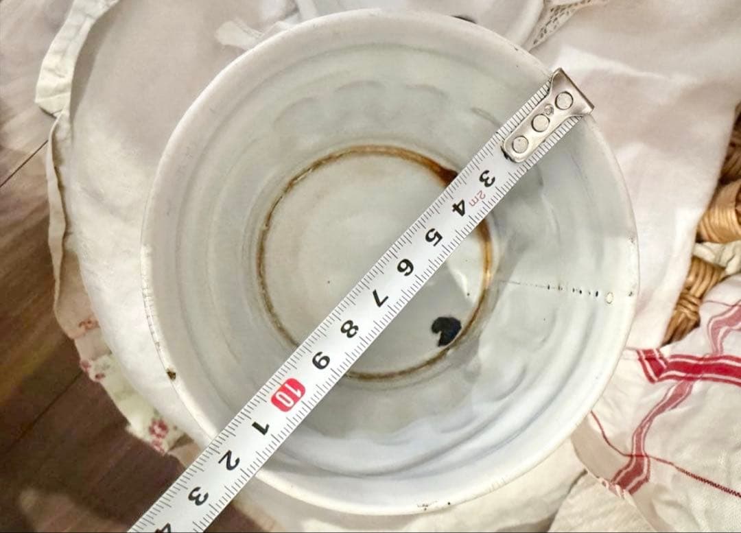 希少 1900s フランスアンティーク ホーロー タピオカ キャニスター