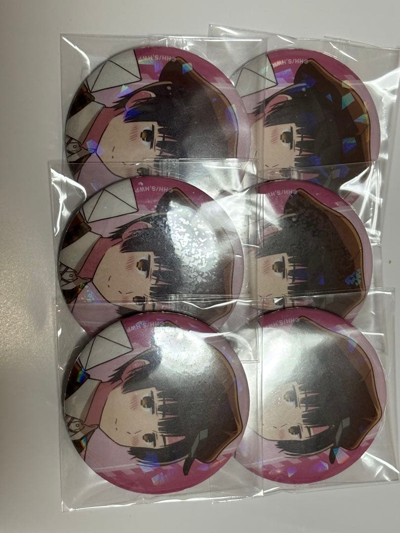 ヘタリア　日本　郵便屋　ホログラム缶バッジ　 6個