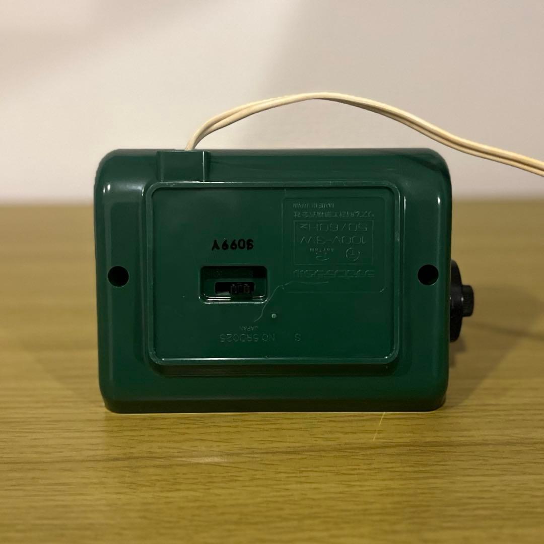 【メンテ済・動作正常】CITIZEN パタパタ時計 ハイリーフ・カーチス 緑