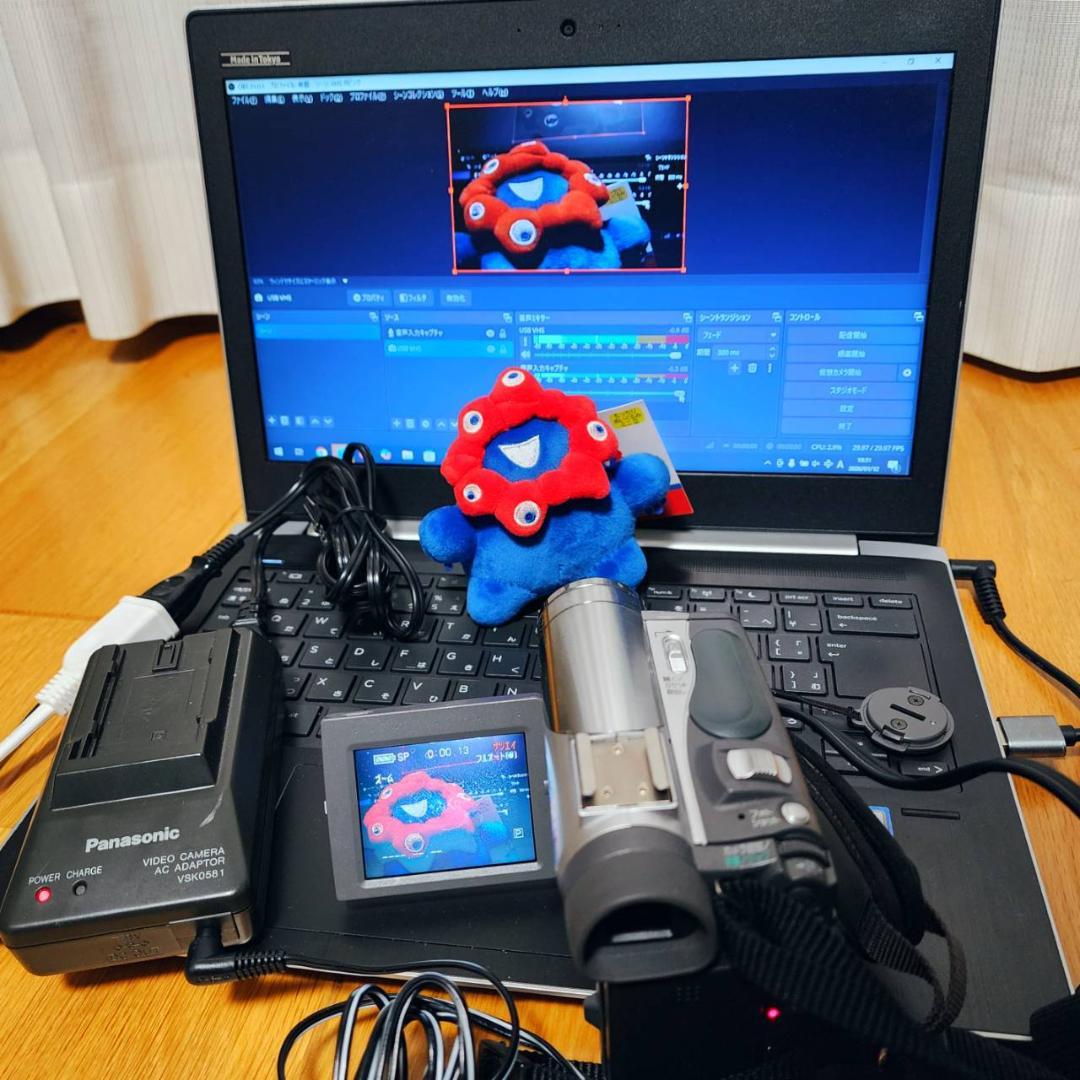 【動作確認済】高画質 Panasonic MiniDV ビデオカメラ 説明書付