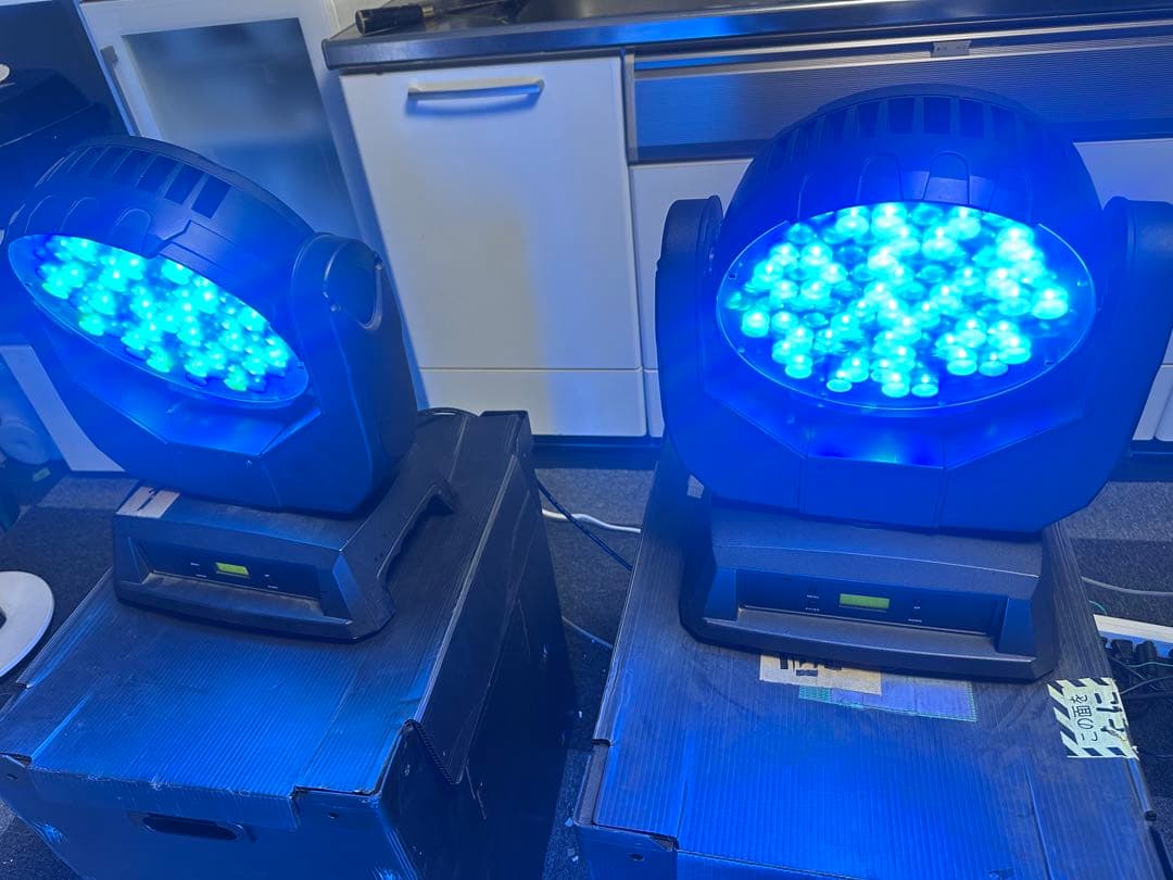 LEDパーライト 2台セット DMX対応 ムービング スポットライト 2台セット