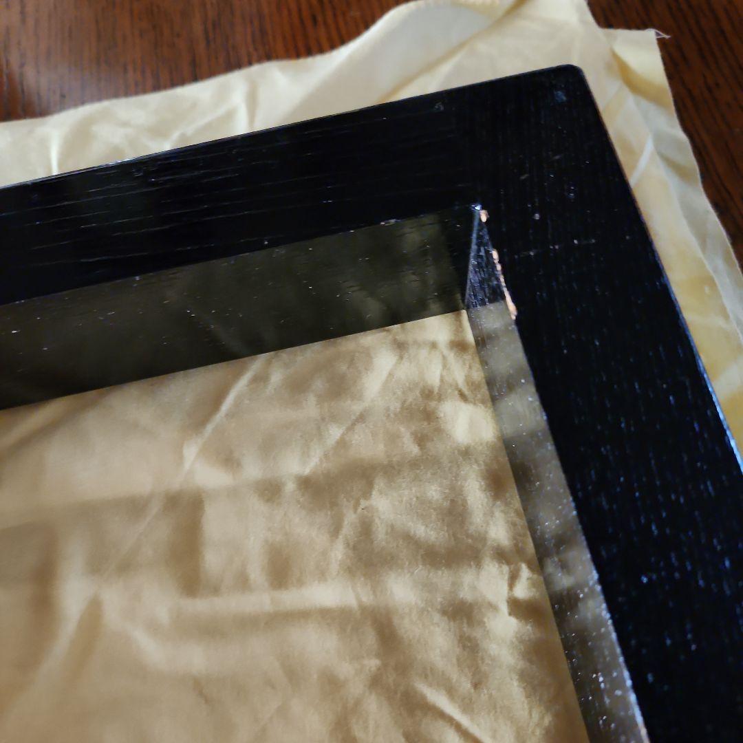 茶道具漆塗り　爐ぶち、裏側に少しキズがあります