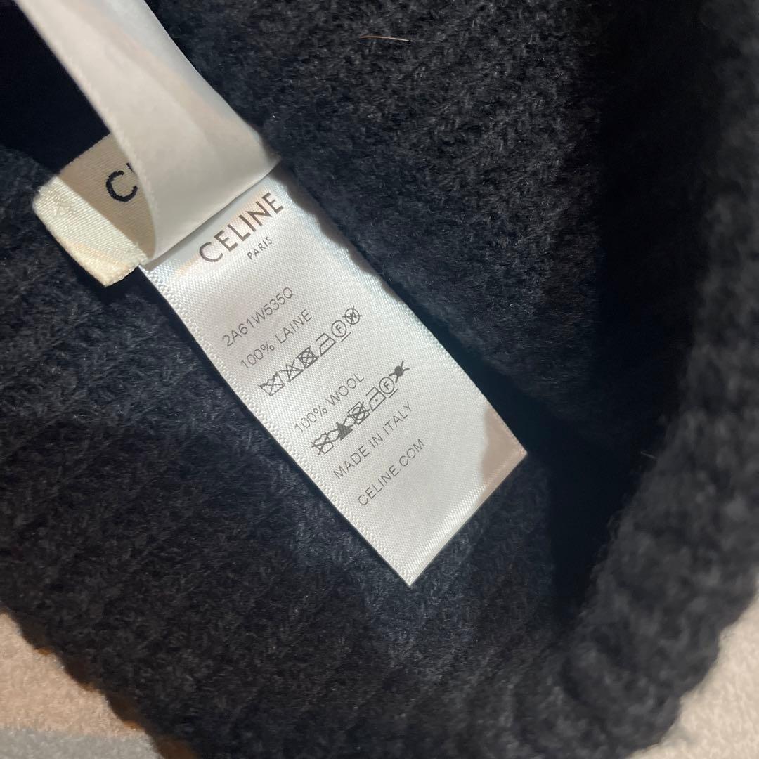 CELINE ニットキャップ ニット帽　浅型