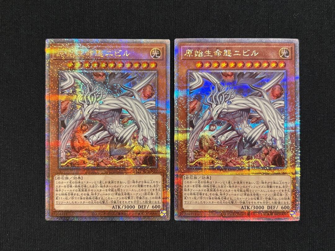 遊戯王 原始生命態 ニビル 絵違い 25th 2枚