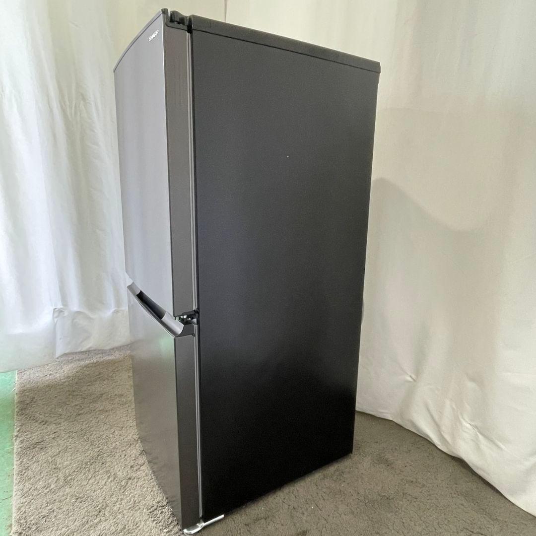 シャープ　冷蔵庫　一人暮らし　小型　つけかえ対応ドア　設置無料　綺麗　中古　黒
