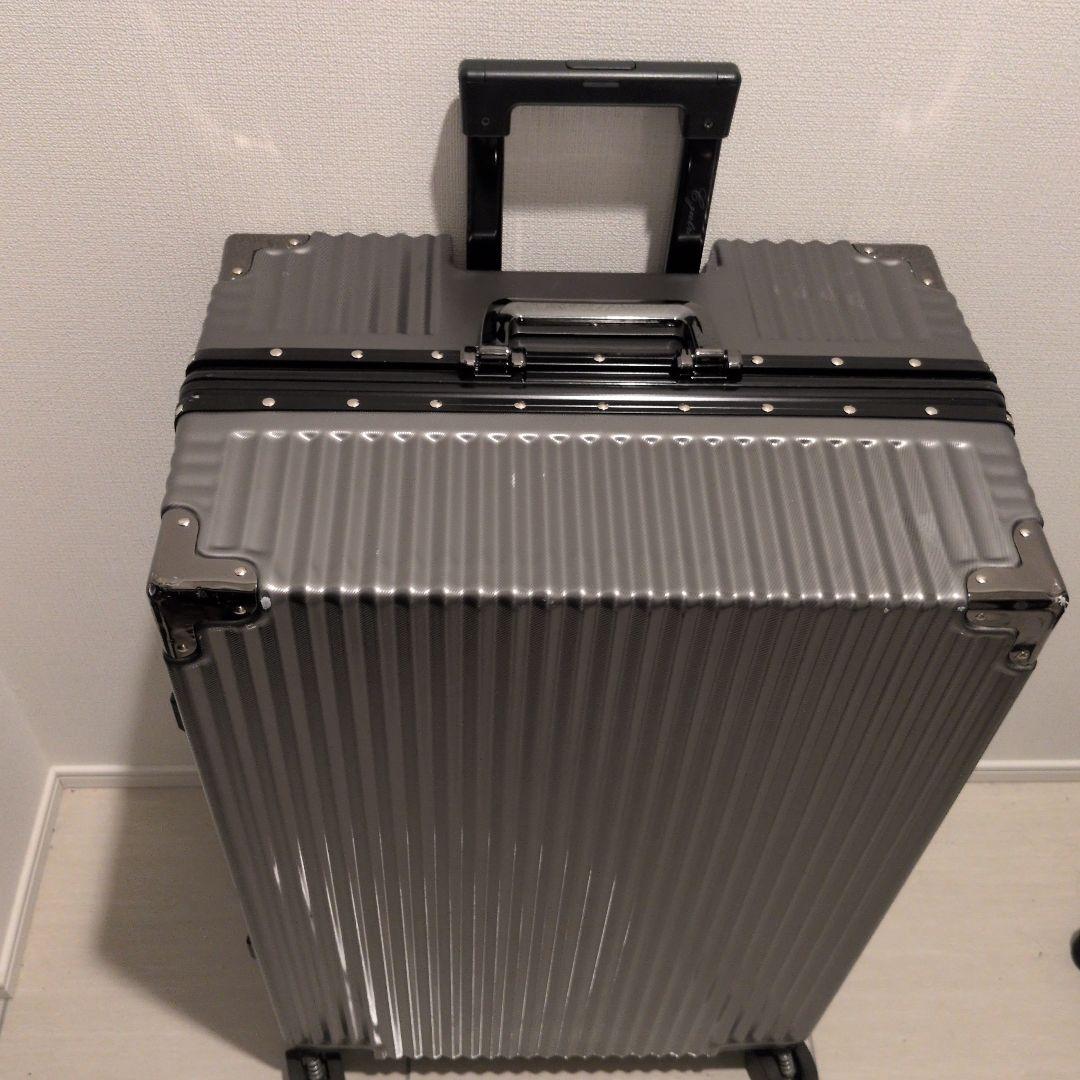 スーツケース キャリーケース 90L キャリーバッグ グレー C.jutro