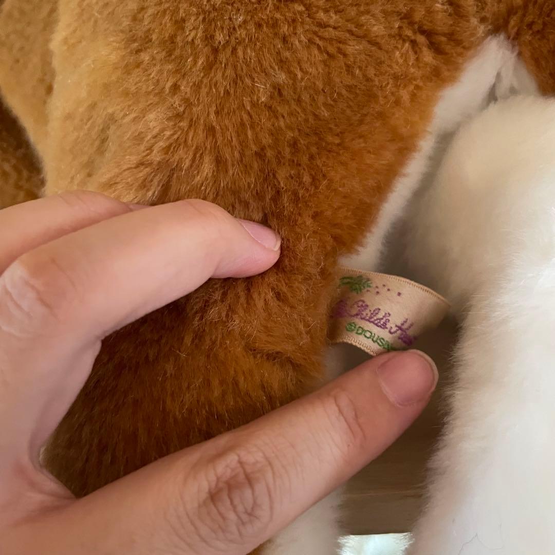 激レア　童心 DOUSIN リアル三毛猫 特大 ぬいぐるみ　レトロ