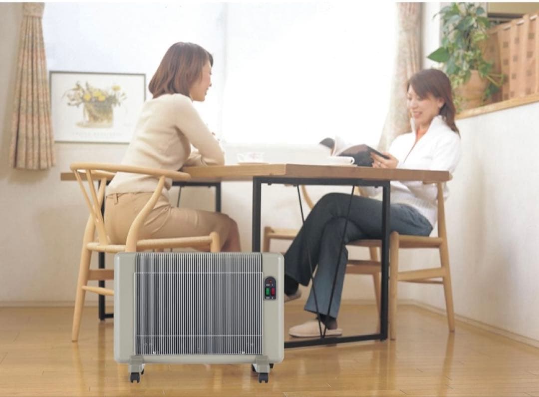 夢暖房　遠赤外線パネルヒーター 660型　キャスター付き　安全設計