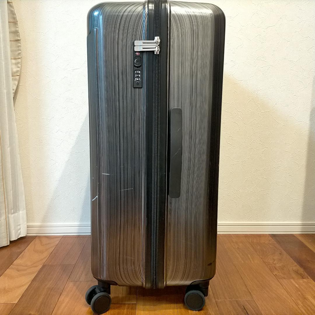 スーツケース エース クレスタ２ 85L ブラック ストッパー キャリーケース