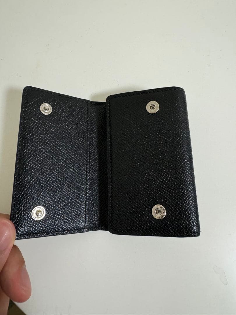 【美品】Burberry ブラック レザー キーケース