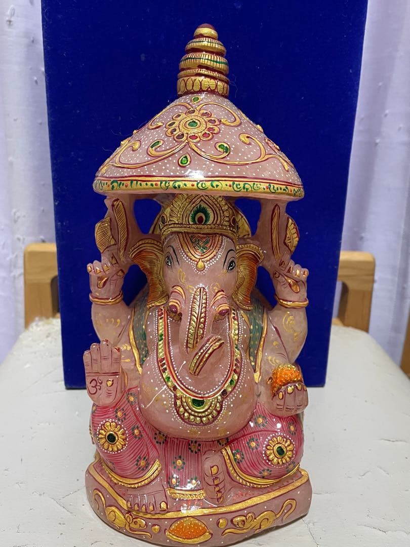 新春お値下げ！ ガネーシャ　天然石　特大　置物　希少