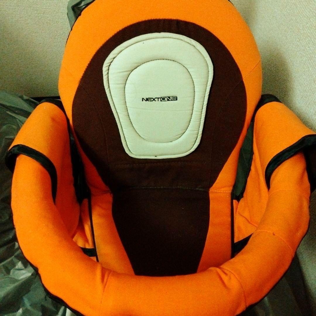 三輪車　オレンジ バックハンドル付き　安全操作 収納バッグ付き　撥水シート付人気