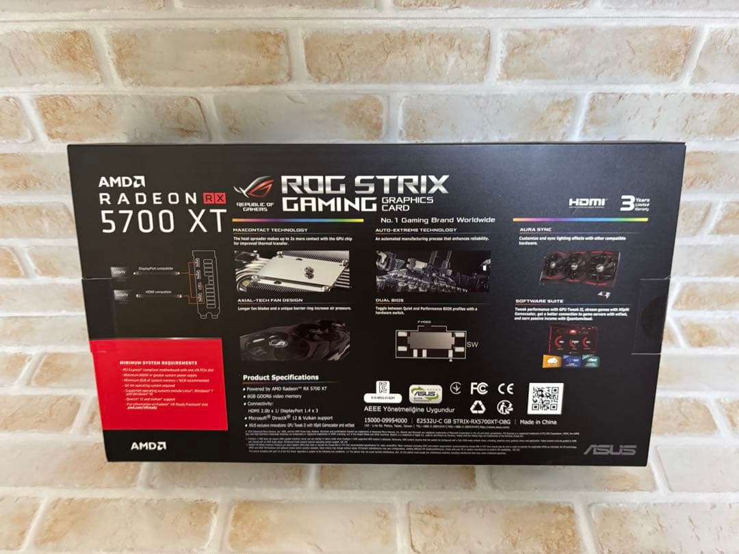 【元箱あり・美品】ASUS ROG STRIX RX5700XT OC 8GB