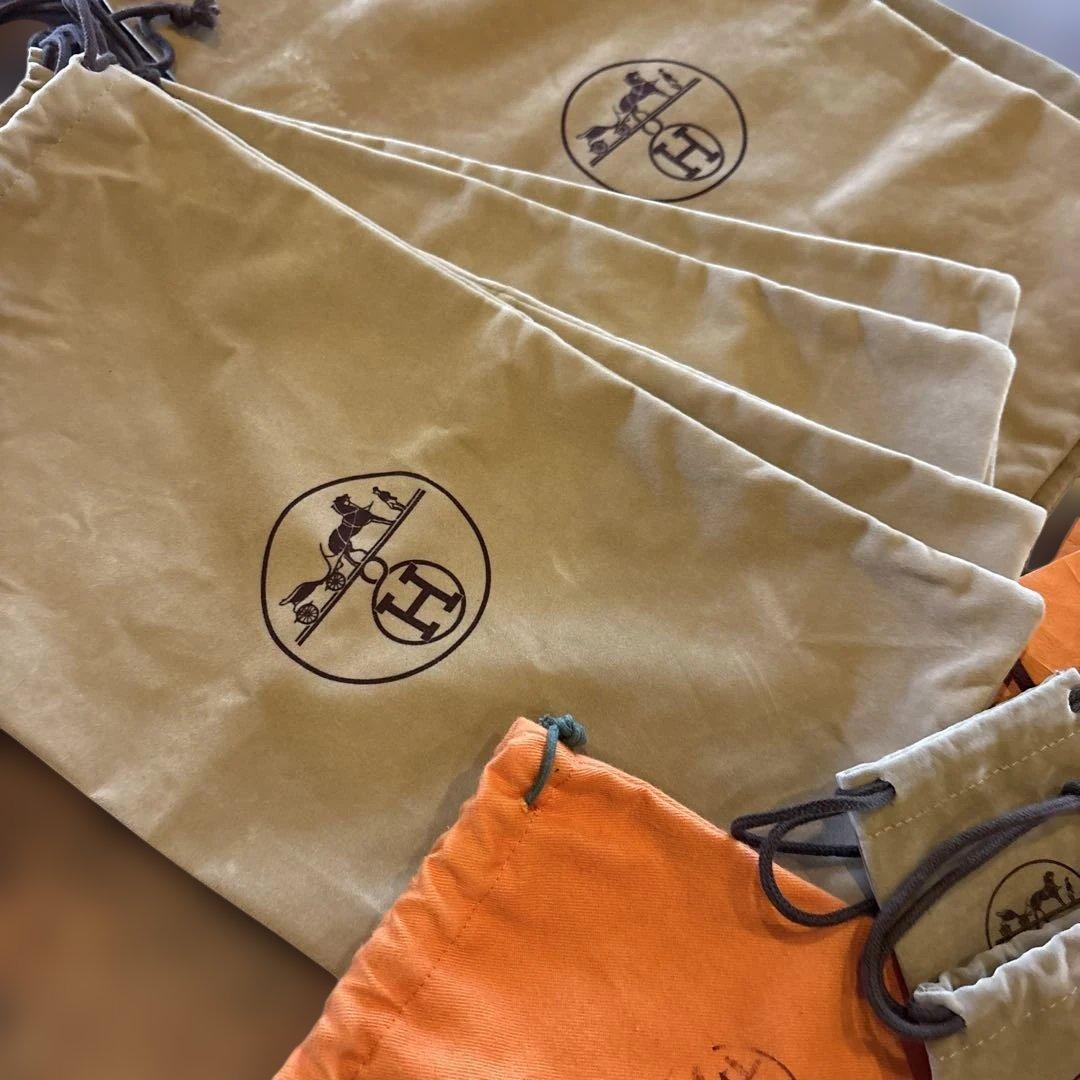 エルメス空箱、布袋、ジュエリーケース、ショッパー紙袋、リボン